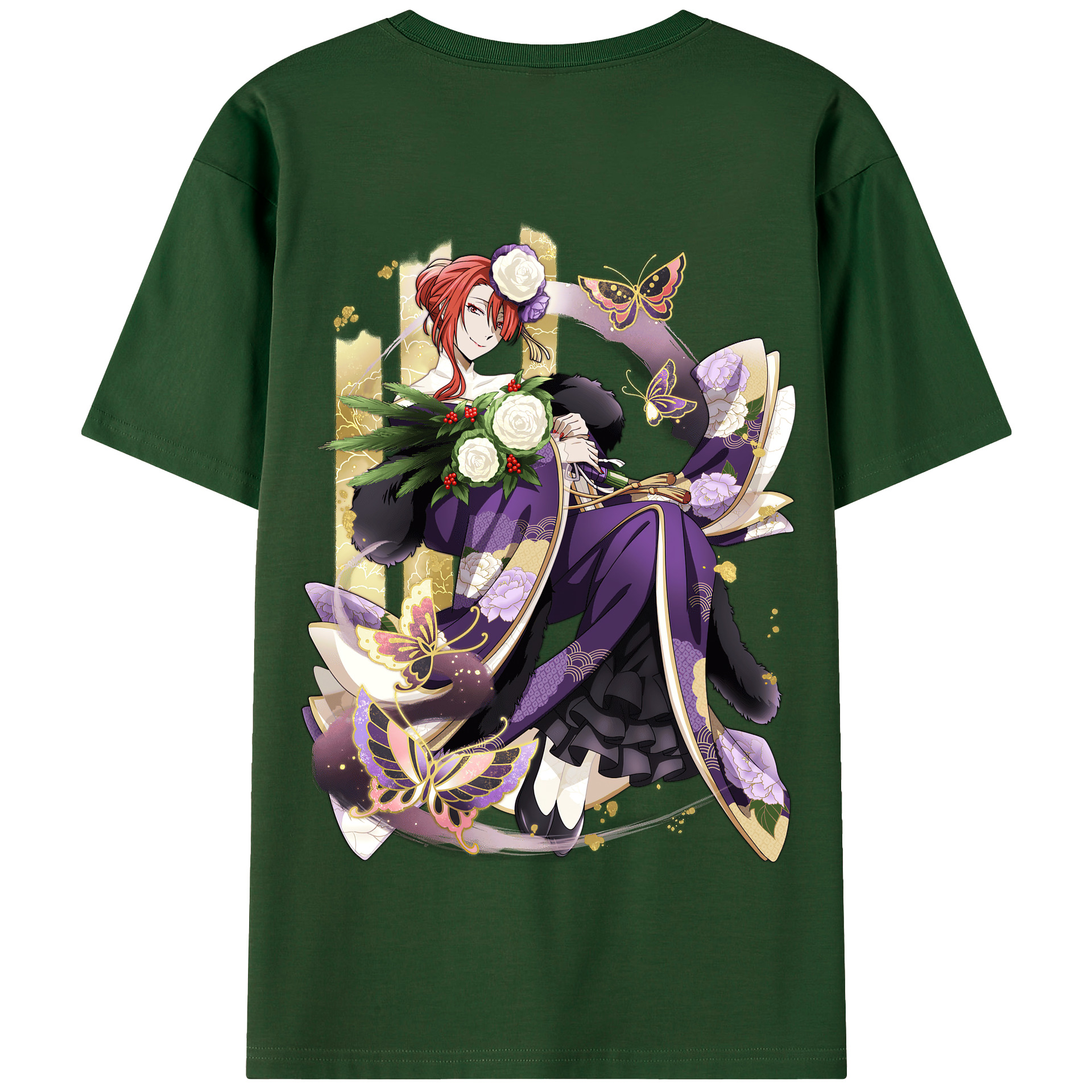 （画像用） 文豪ストレイドッグス Bungo Stray Dogs 綿100％半袖Tシャツ（背面プリント）